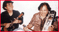 Mandolin Srinivas and sarangi ustad Sultan Khan